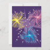 Kleurrijke Retro Vuurwerk Ontploffing Kaart (Voorkant)