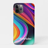 Kleurrijke Retro Waves Persoonlijk Case-Mate iPhone Case (Achterkant)
