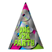 Kleurrijke Retro Y2K Muziek CD's Pop Art Party Pet Feesthoedjes (Voorkant)