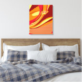 Kleurrijke retroflecterende Abstracte artikel 2 Canvas Afdruk (Insitu (Slaapkamer))