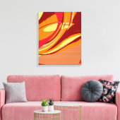 Kleurrijke retroflecterende Abstracte artikel 2 Canvas Afdruk (Insitu (Woonkamer))