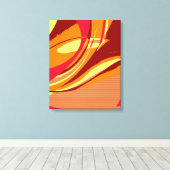 Kleurrijke retroflecterende Abstracte artikel 2 Canvas Afdruk (Insitu (Houten vloer))