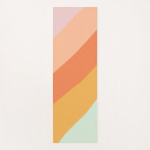 Kleurrijke retroflectorastel Geometrische strips Yogamat (Voorkant)