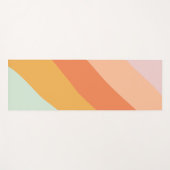 Kleurrijke retroflectorastel Geometrische strips Yogamat (Voorkant (horizontaal))