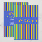 Kleurrijke retroflectoren begin jaren '60 - Uitnod Kaart (Voorkant / Achterkant)