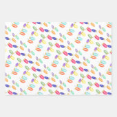 Kleurrijke retroflectorlampjes voor het verpakken  inpakpapier vel (Voorkant 2)