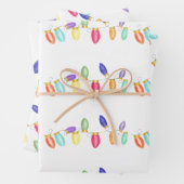 Kleurrijke retroflectorlampjes voor het verpakken  inpakpapier vel (In situ)