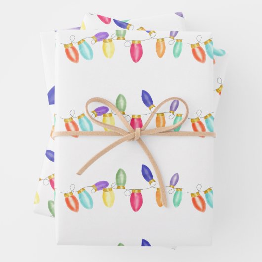 Kleurrijke retroflectorlampjes voor het verpakken  inpakpapier vel (In situ)