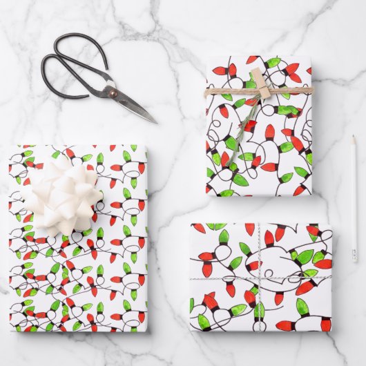 Kleurrijke retroflectorlampjes voor het verpakken inpakpapier vel (Voorkant)