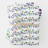 Kleurrijke retroflectorlampjes voor het verpakken  inpakpapier vel (In situ)