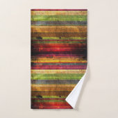 Kleurrijke Retrostreep Bad Handdoek (Handdoek)