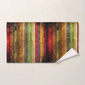 Kleurrijke Retrostreep Bad Handdoek (Handdoek)