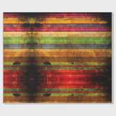 Kleurrijke Retrostreep Cadeaupapier (Vlak)