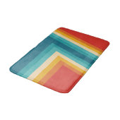 Kleurrijke Retrostrip - 70, 80-inch design Badmat (Gekanteld)