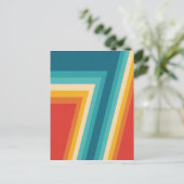 Kleurrijke Retrostrips -    70, 80-inch design Briefkaart (Staand voorkant)