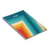 Kleurrijke Retrostrips - ontwerp van 70, 80 jaar Notitieboek (Rechterzijde)