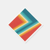 Kleurrijke Retrostrips - ontwerp van 70, 80 jaar Servet (Hoek)