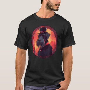 Kleurrijke Reuzen Schnauzer Hond Papa Mama Beste H T-shirt