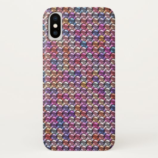 Kleurrijke Rhinestone Case-Mate iPhone Case (Achterkant)