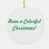 Kleurrijke Ribbon Spiral Swirling Optische Kunst Keramisch Ornament (Achterkant)