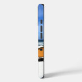 Kleurrijke rij strandhuisjes Case-Mate iPhone case (Achterkant / Links)