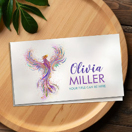 Kleurrijke Rijzende Phoenix Vogel Visitekaartje