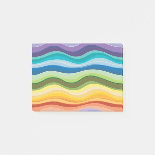Kleurrijke rimpels patroon 2 post-it® notes (Voorkant)