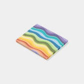 Kleurrijke rimpels patroon 2 post-it® notes (Schuin)