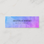 Kleurrijke rimpelstructuur mini visitekaartje (Voorkant)