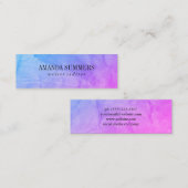 Kleurrijke rimpelstructuur mini visitekaartje (Voorkant / Achterkant)