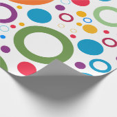 Kleurrijke Ringen  Cadeaupapier (Hoek)