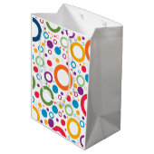 Kleurrijke Ringen  Medium Cadeauzakje (Achterkant Gekanteld)