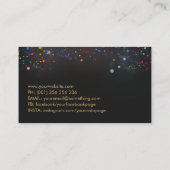 Kleurrijke Rising Phoenix Bird Visitekaartje (Achterkant)