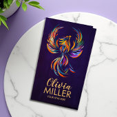 Kleurrijke Rising Phoenix Bird Visitekaartje