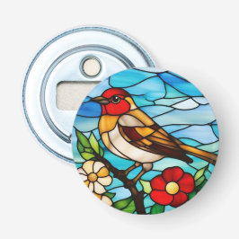 Kleurrijke Robin Button Flesopener