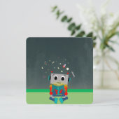 Kleurrijke Robot Kaart (Staand voorkant)