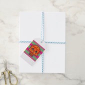 Kleurrijke Robotschedel Schildering Cadeaulabel (Met Touw)