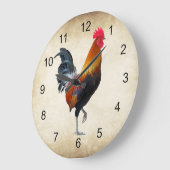 Kleurrijke robuuste wandvergrendeling van Rooster- Grote Klok (Hoek)