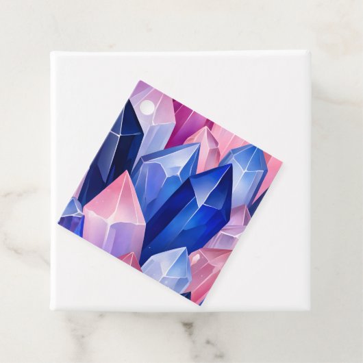 Kleurrijke Rock Crystal Art Gift Labels (In situ)