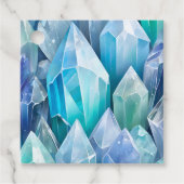 Kleurrijke Rock Crystal Art Gift Labels (Voorkant)