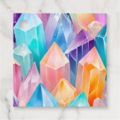 Kleurrijke Rock Crystal Art Gift Labels (Voorkant)