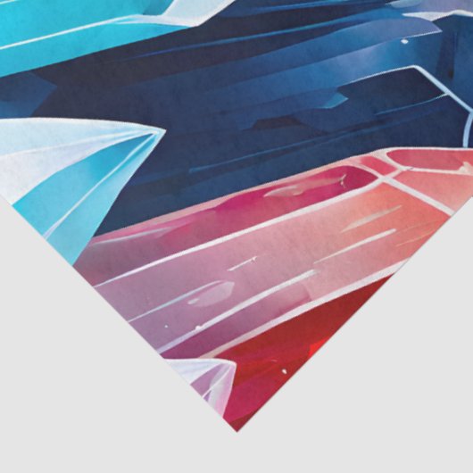 Kleurrijke Rock Crystal Art Tissue Paper Tissuepapier (Detail)