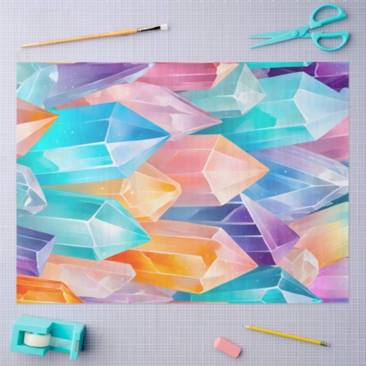 Kleurrijke Rock Crystal Art Tissue Paper Tissuepapier (Craft)