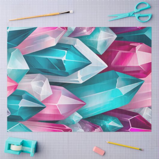 Kleurrijke Rock Crystal Art Tissue Paper Tissuepapier (Craft)