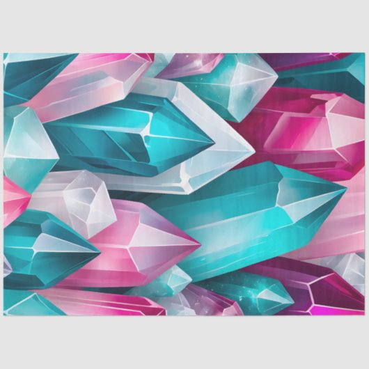 Kleurrijke Rock Crystal Art Tissue Paper Tissuepapier (Voorkant)