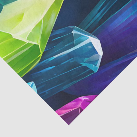 Kleurrijke Rock Crystal Art Tissue Paper Tissuepapier (Detail)