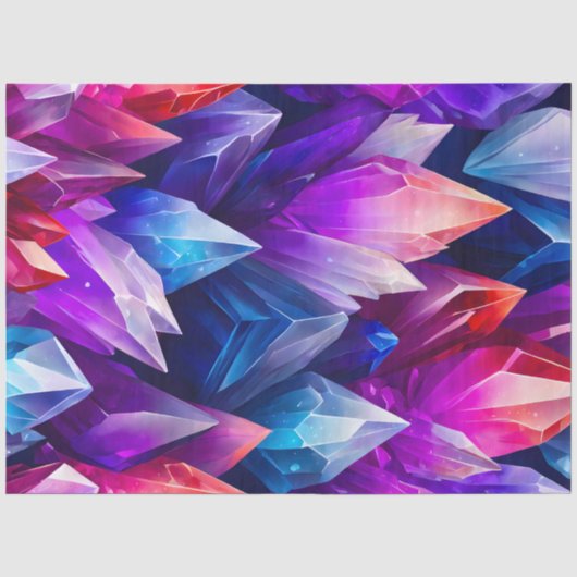 Kleurrijke Rock Crystal Art Tissue Paper Tissuepapier (Voorkant)