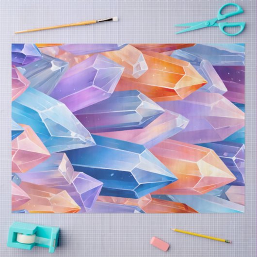 Kleurrijke Rock Crystal Art Tissue Paper Tissuepapier (Craft)