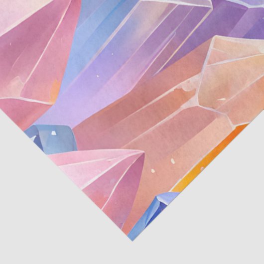 Kleurrijke Rock Crystal Art Tissue Paper Tissuepapier (Detail)