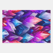 Kleurrijke Rock Crystal Art Wrapping Paper Sheets (Voorkant 3)